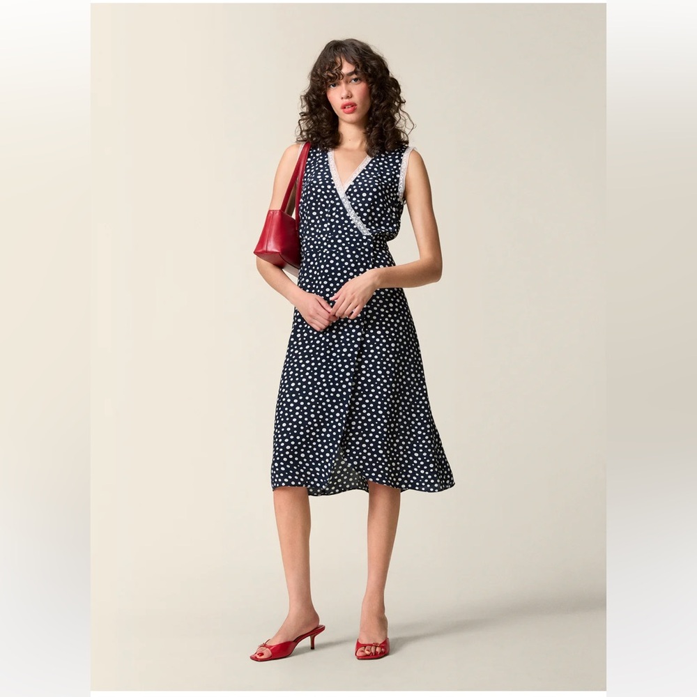 Rouje x J.Crew Rencard polka dot dress size 4